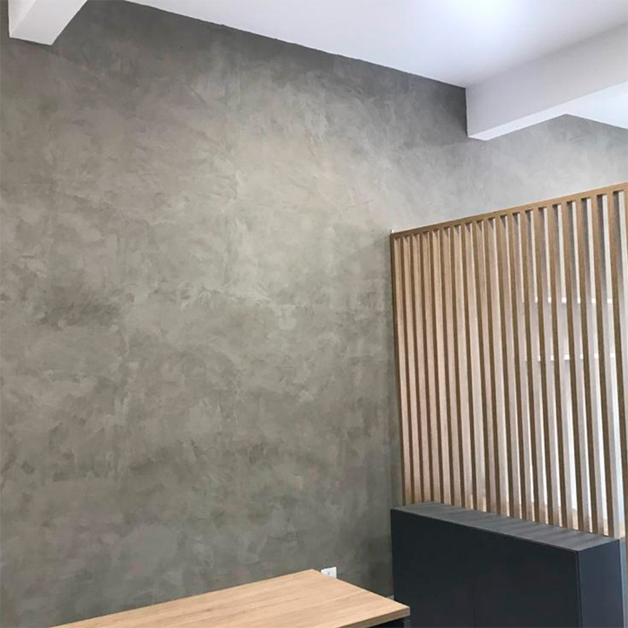 Entrada colorida de prédio